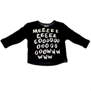 Meow Long Sleeve Black