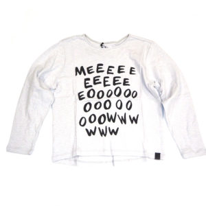 Meow Long Sleeve Grey