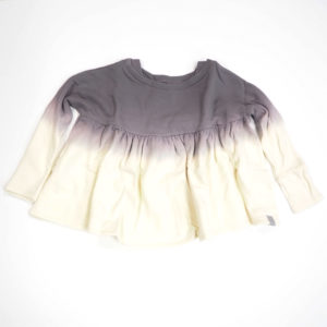 Cloud Gray Top Sweatshirt Ruffle